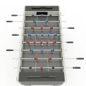 Sportime "Dragon Steel" Table Football Table Blue guardians vs red dragons, Platinum Grey, grey playfield