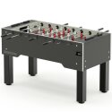 Sportime "Dragon Steel" Table Football Table White guardians vs red dragons, Platinum Grey, grey playfield