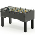 Sportime "Dragon Steel" Table Football Table Green guardians vs yellow dragons, Platinum Grey, grey playfield