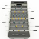 Sportime "Dragon Steel" Table Football Table Green guardians vs yellow dragons, Platinum Grey, grey playfield