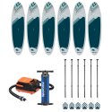 Gladiator "Rental One Size", with 6 Boards SUP Board Set 10.8-ft