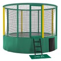 Akrobat "Gallus" Trampoline Green/yellow, 366 cm diameter