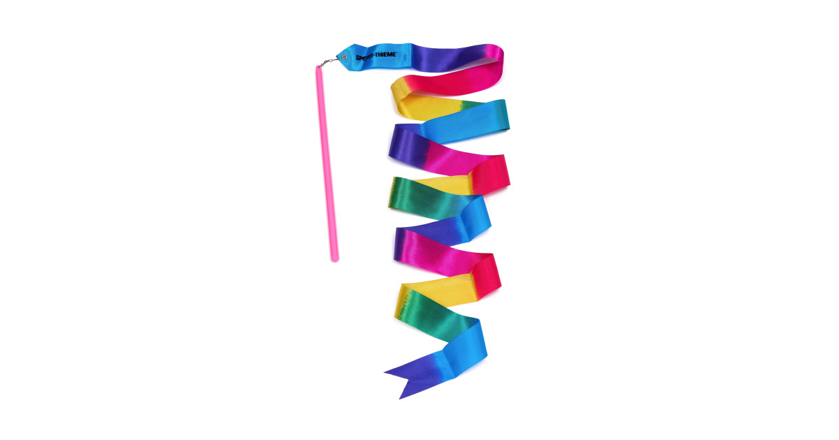 Rainbow gymnastics ribbon