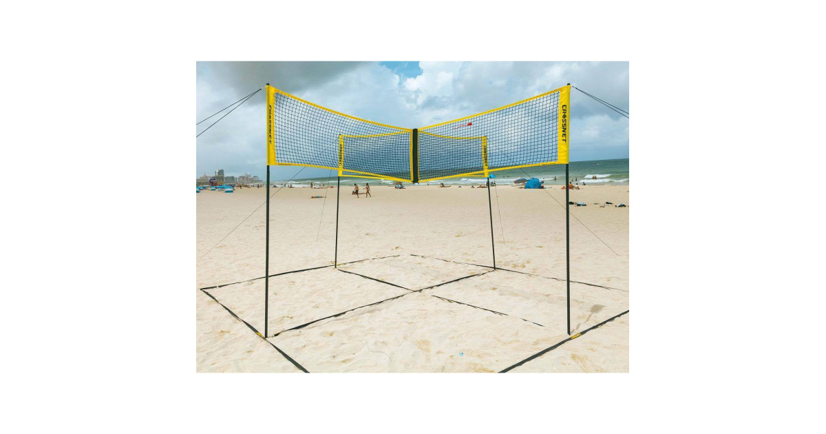 Cross on sale net volleyball