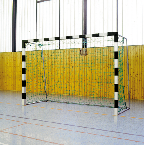 Sport-Thieme stands in ground sockets, with folding net brackets, 3x2 m Handball Goal