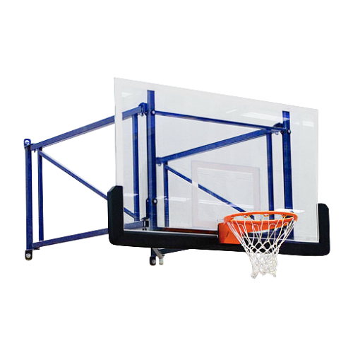 Sport-Thieme "Swivel and Height Adjustable" Wall-Mounted Basketball Unit