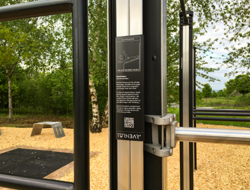 Turnbar for Outdoor Fitness Equipment by Turnbar Information Board