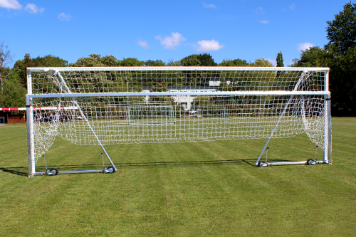 Sport-Thieme with Folding Net Bracket and Base Frame Full-Size Football Goal