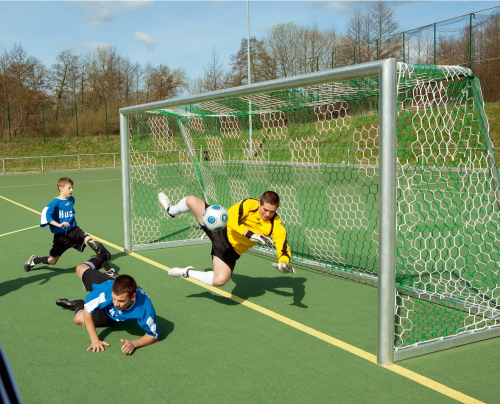for Youth Football Goal, with Chess Board Pattern, knotless Football Goal Net