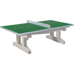 Sport-Thieme "Premium" Polymer Concrete Table Tennis Table Green, Long legs, to be concreted in
