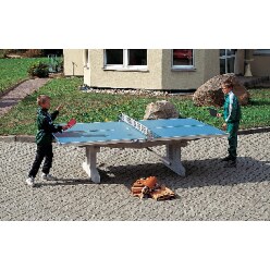 Sport-Thieme "Premium" Table Tennis Table Anthracite, Long legs, to be concreted in