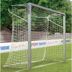 Sport-Thieme aluminium small pitch goal, 3x2 m, square tubing, free-standing or fitted into ground sockets