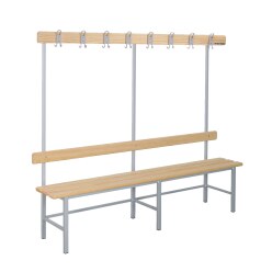 Sport-Thieme "Style B" Changing Room Bench With shoe shelf