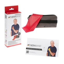 TheraBand 250 cm in a zip-up bag Resistance Band Red, medium