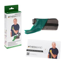 TheraBand 250 cm in a zip-up bag Resistance Band Green, high