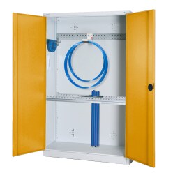  C+P HxWxD 195x120x50 cm, with Sheet Metal Double Doors Modular sports equipment cabinet