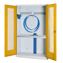  C+P HxWxD 195x120x50 cm, with Perforated Sheet Double Doors Modular sports equipment cabinet