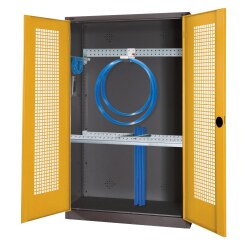  C+P HxWxD 195x120x50 cm, with Perforated Sheet Double Doors Modular sports equipment cabinet