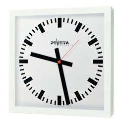 Peweta Large Wall, 40x40, Mains operated Radio controlled wall clock Standard, Clock face with Arabic numerals