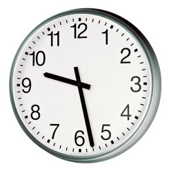 Peweta Radio controlled wall clock Ball-proof, Clock face with Arabic numerals