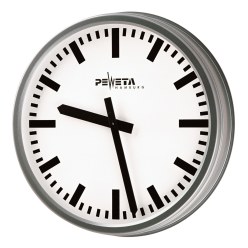 Peweta Radio controlled wall clock Ball-proof, Clock face with Arabic numerals