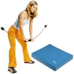  Flexi-Bar "Flexi Bar Sport & Airex Balance Pad" Fitness Set