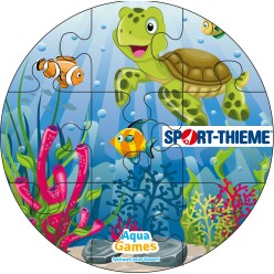 Sport-Thieme "Puzzle" Underwater Pool Game Coral, Curved