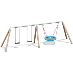  Playparc with Bird’s Nest Playground Swings