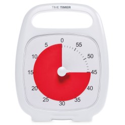 Time Timer "Plus" Timer 5 minutes, White