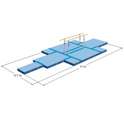 Spieth "Parallel Bars" Mat Set