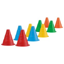 Sportifrance Set of "Flexible" Marking Cones, 15 cm