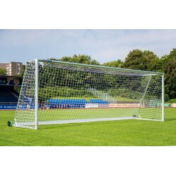  Sport-Thieme "Safety", with Free Net Suspension SimplyFix Full-Size Football Goal