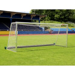  Sport-Thieme "Safety", Fully Welded with PlayersProtect Floor Frame and Net Attachment SimplyFix Full-Size Football Goal