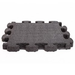 Gum-tech "Puzzle mat 3D" Impact-Attenuating Tile Black, 4.5 cm