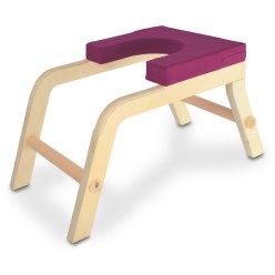 Siya Yoga Headstand Stool Berry, To be used against a wall