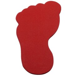 Sport-Thieme Floor Marker Red, Feet, 20 cm