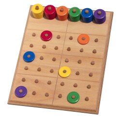  Holz Bi-Ba-Butze "Farbsudoku" Educational Game
