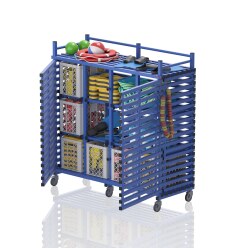 Sport-Thieme "12 compartments" by Vendiplas Shelved Trolley Blue