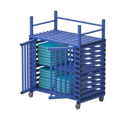 Sport-Thieme for Swimming Pool Equipment by Vendiplas Shelved Trolley Aqua, Large, without extra space