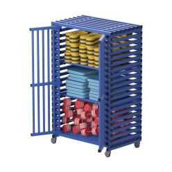 Sport-Thieme for Swimming Pool Equipment by Vendiplas Shelved Trolley Aqua, Small, with extra space