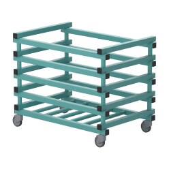 Sport-Thieme by Vendiplas Trolley Aqua, For small parts with lid