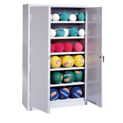 Ball Cabinet, HxWxD 195x120x50 cm, with Sheet Metal Wing Doors (type 3)