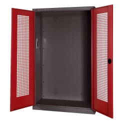  C+P HxWxD 195x120x50 cm, with Perforated Sheet Double Doors Modular sports equipment cabinet