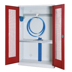  C+P HxWxD 195x120x50 cm, with Perforated Sheet Double Doors Modular sports equipment cabinet