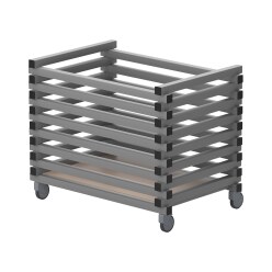 Sport-Thieme by Vendiplas Trolley Grey, For small parts with lid