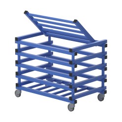 Sport-Thieme by Vendiplas Trolley Grey, For small parts without lid