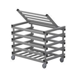 Sport-Thieme "Schwimmbad" by Vendiplas Trolley Grey, For large units with lid