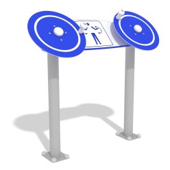  Agapito "Drehscheiben Double" Outdoor Fitness Station